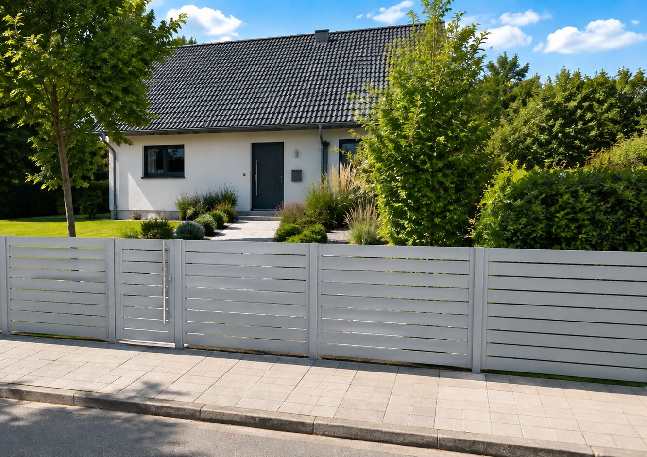 ALUFENCE am Einfamilienhaus